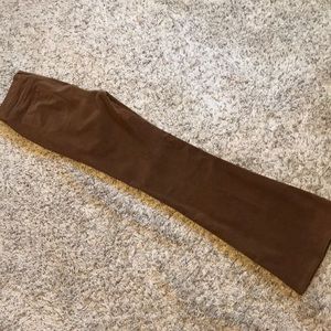 Brown flare jeans